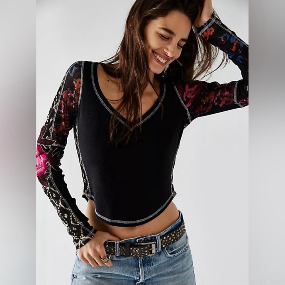 Free People Amara Top in Black